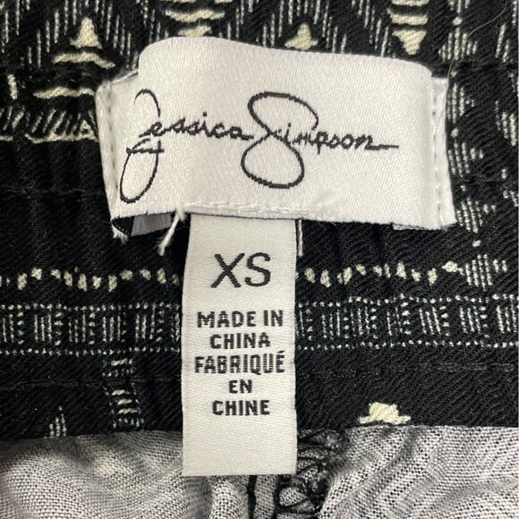 Jessica Simpson Women’s Black Soft Pants Pattern Elastic Waist Size XS - New - Picture 6 of 8